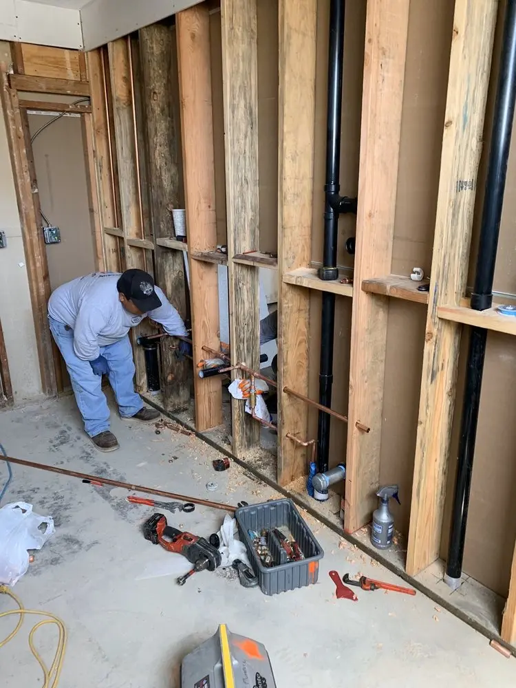Commercial rough-in plumbing for Gas Line Repair in South Quincy
